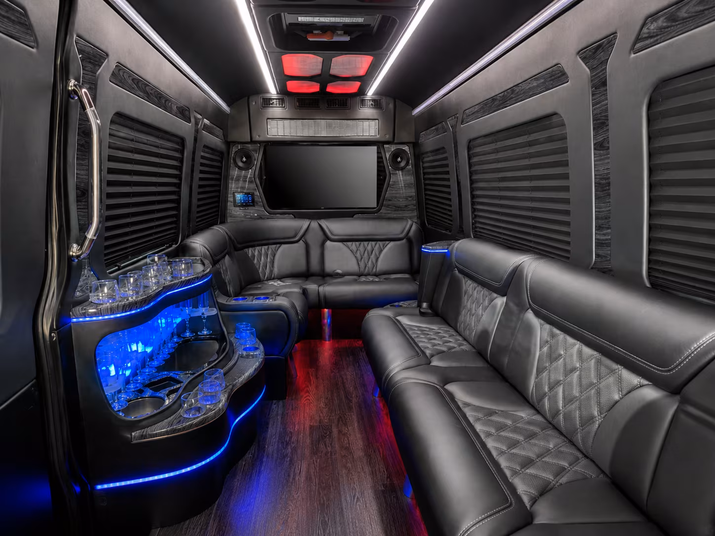ceres 20 passenger party bus interior