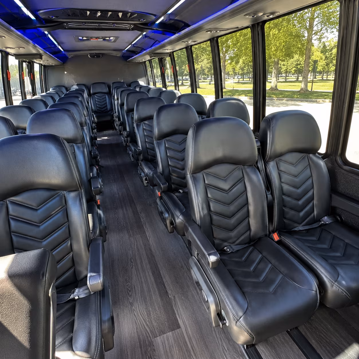 ceres corporate event transportation onboard seating