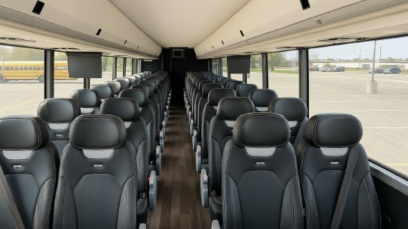Interior of Charter Bus Company Fremont's 35 Passenger Minibus in Fremont