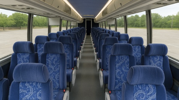 ceres 54 passenger charter bus inside