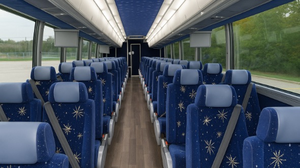 ceres 54 passenger charter bus interior