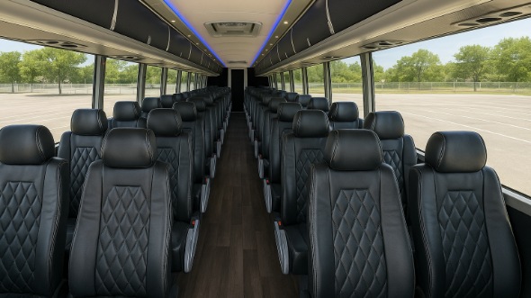 ceres 56 passenger charter bus interior